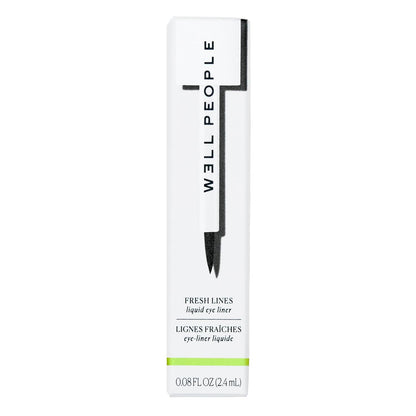 Well People Fresh Lines Liquid Eyeliner, Longwear Liquid Eyeliner For Precise Lines, Hydrating & Smudge-resistant Formula, Vegan & Cruelty-free, Black