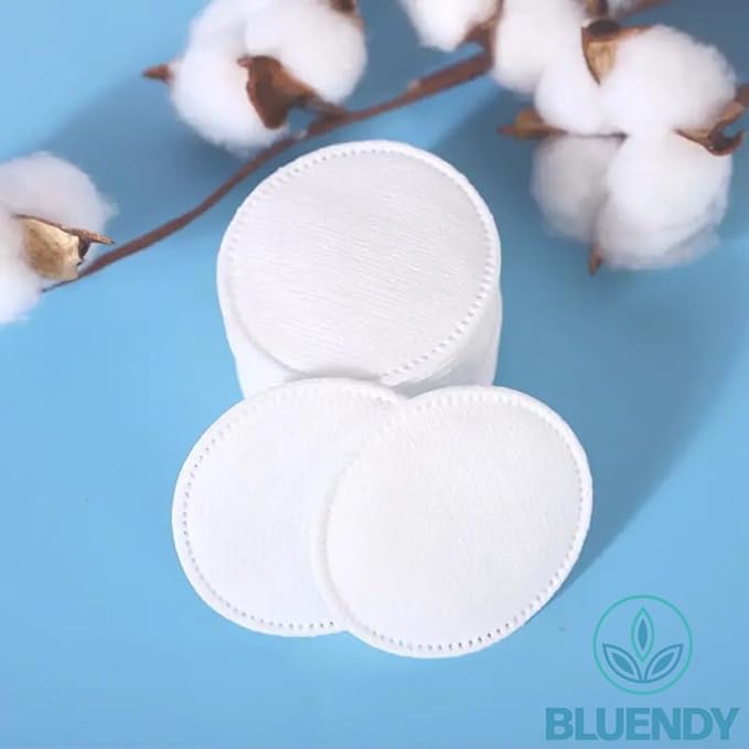 Premium cotton rounds for face