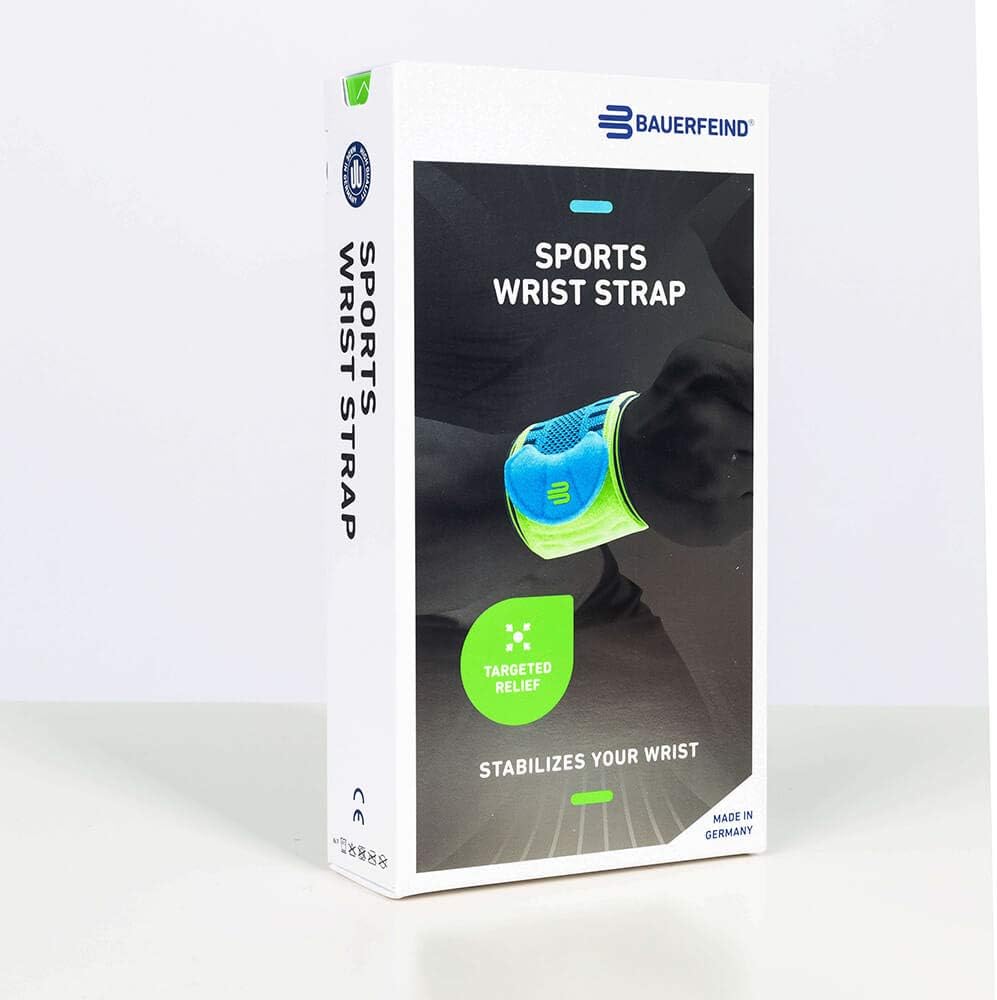 Bauerfeind Sports Wrist Strap - German Engineered Wrist Compression Support for Weightlifting, Crossfit, Tennis, Lifting - Adjustable Tightness Brace with 3D Airknit Fabric - 1 Per Box