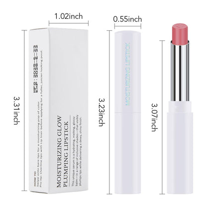 1Pcs Tinted Lip Balm Moisturizing Lipstick – Waterproof Hydrating Matte Lip Balm for Women, Creamy Natural Color Stain for Dry Lips, Soft Matte Finish with Subtle Scent (#08 Alluring Pink)