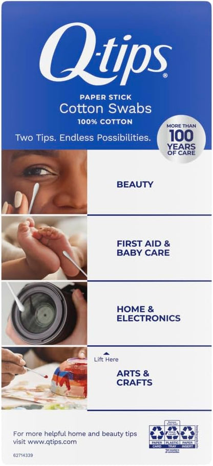 Q-tips cotton swabs for hygiene