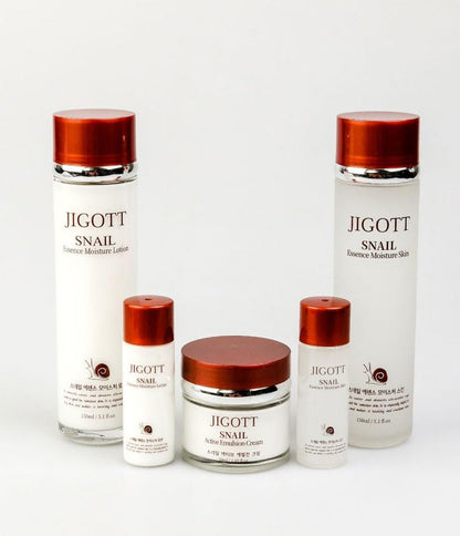 Snail Essence Moisture Skin Care 3Set, K Beauty Snail Cream, Moisturizer, Toner, Anti-Aging Hydration