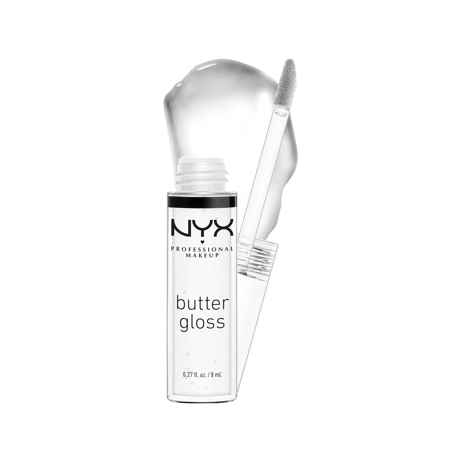 NYX PROFESSIONAL MAKEUP Makeup Setting Spray - Dewy Finish, Long-Lasting Vegan Formula & Butter Gloss, Non-Sticky Lip Gloss - Sugar Glass (Clear)