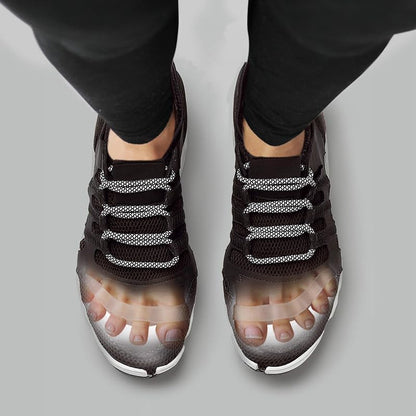 Awesome Toes Spacers & Separators, Fast Pain Relief from Hammertoe & Bunions, Two Pairs in Stylish Wooden Box, Latex-Free Rubber Toe Stretchers Used for Walking, Running & Yoga Practice