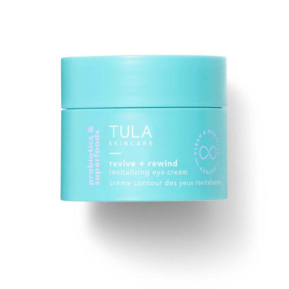 TULA Skin Care Revive & Rewind Revitalizing Eye Cream - Smooth Fine Lines, Dark Circles & Puffiness, 0.5 oz.