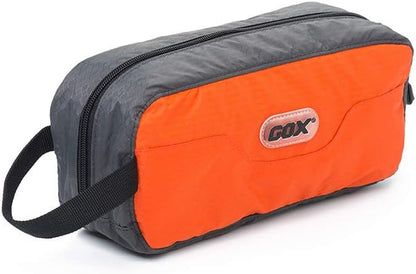 GOX Travel Toiletry Bag,Dopp Kit Case,Ultra-Light Cosmetics Bag Makeup Organizer(Orange)