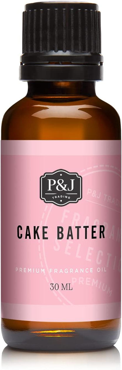 P&J Trading - Cake Batter Scented Oil 30ml - Fragrance Oil for Candle Making, Soap Making, Diffuser Oil