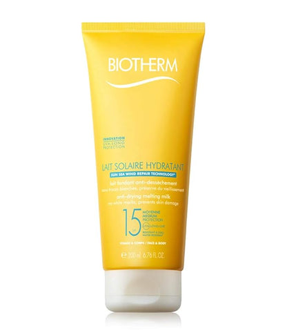 Biotherm Lait Solaire Hydratant Anti-Drying Melting Milk, SPF 15, Face and Body, 1 Count