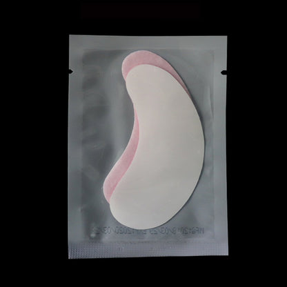 100 Pairs Set Under Eye Pads Disposable Eye Gel Patches for Eyelash Extensions Tool Kit, Pink Film