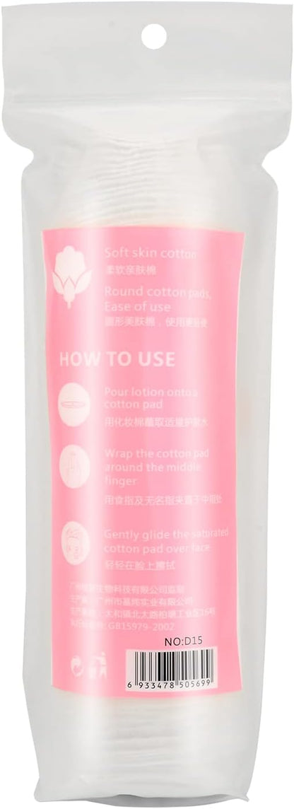 Premium cotton rounds for face