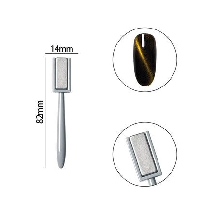 15 Pcs Nail Magnet Tool Set Magnet Plate Wand Board Magnetic Pen Stripe Nail Magnet Double Ended Magnet Wand Magnet Stick for Cat Eye Gel Polish Nail Art