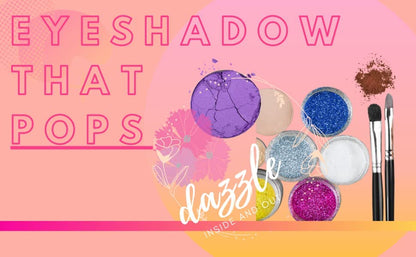 Mardi Gras Shimmering Purple Pink Violet Pressed Powder Single Vegan Eyeshadow; Talc, Paraben & Cruelty Free