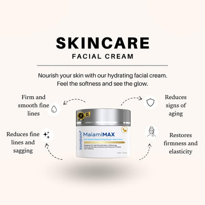 Anti-Aging Lifting & Firming Cream – Hydrating & Tightening Formula for All Skin Types – Paraben-Free, Fragrance-Free, BHA-Free (1.7 fl oz / 50 ml)