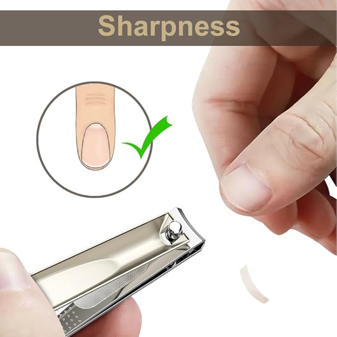 2PCS Fingernail Clippers, Premium Fingernail
