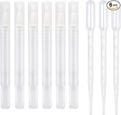 BlingKingdom 6pcs 3ml Empty Cuticle