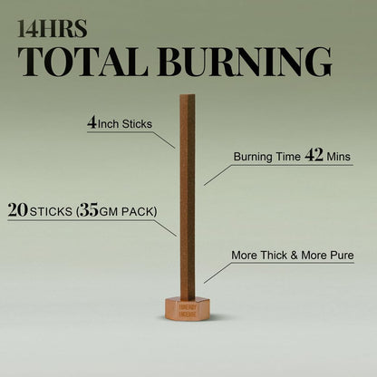 Refresh & Relax - Innergy Coconut Incense Sticks, Natural Tropical Summer Vacation Incense