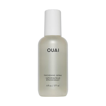 OUAI Hair Thickening Spray - Thickening & Volumizing Spray for Instantly Thicker, Fuller-Looking Hair - Protects, Strengthens & Repairs with Amaranth Peptide & Amino Acids (6 Fl Oz)