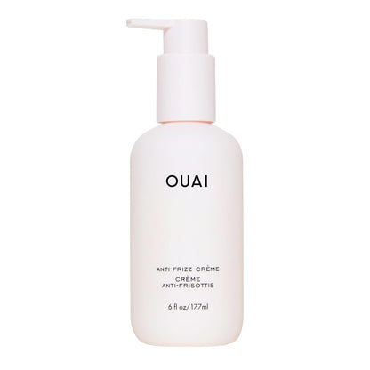 OUAI Anti Frizz Cream - Moisturizing Hair Cream with Frizz Control & Heat Protection - Provides Lasting Hydration with Jackfruit & Beetroot Extract - Paraben, Phthalate & Sulfate Free (6 oz)