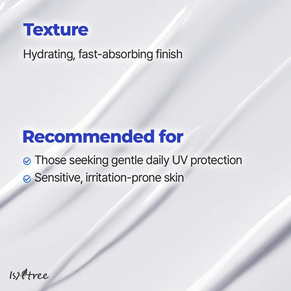 ISNTREE Hyaluronic Acid Daily Sun Gel 50ml, 1.69 fl oz | SPF 30 | Korean Skincare | Moisturizing | No White Cast | Lightweight | Mild Formula | Daily SPF | Korean Sunscreen | Broad Spectrum