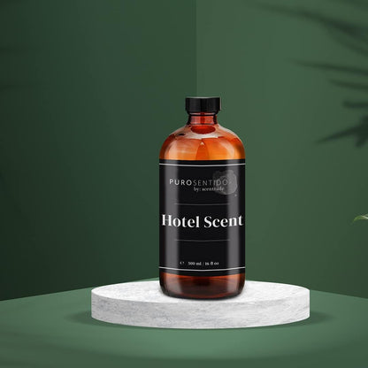 PuroSentido Hotel Signature Aroma Oil (500 ml) - Luxury Essential & Fragrance Oil for Diffusers and Humidifiers, Creamy Coconut, Warm Cashmere, Cool Spices & Sandalwood Home & Hotel Scent