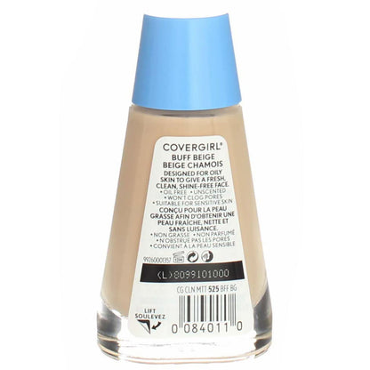 CoverGirl Clean Oil Control Liquid Makeup, Buff Beige 525 1 fl oz (30 ml)