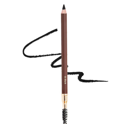 1pcs Eyebrow Pencil Longlasting Waterproof Durable Liner Eyebrow 5 Colors to Choose (1# Black)