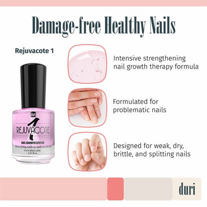 duri Rejuvacote 1 Nail Growth System and duri Drop'n Go Polish Drying Drops Combo