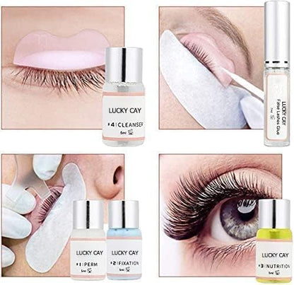 2025 Lash Lift Kit, Professional Eyelash Perm Kit, Easy for Beginner Achieve Curling and Lifting Lash, Suitable for Salon & Home DIY