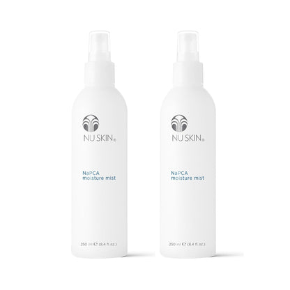 Nu Skin NaPCA Moisture Mist | Revitalizing Moisturizer & Cooling Mist with Hyaluronic Acid | Hydrating Spray for Face, Body & Hair | Sodium PCA for All Skin Types | 8 oz | 2 Pack