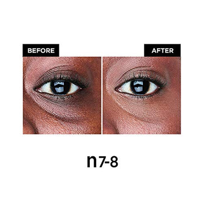 L’Oréal Paris True Match Eye Cream in a Concealer, 0.5% hyaluronic acid, Dark N7-8, 0.4 fl. oz.