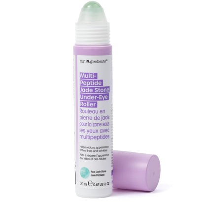 masque BAR My Ingredients Hydrating Under Eye Serum with 360° Jade Stone Roller (Multi-Peptide)