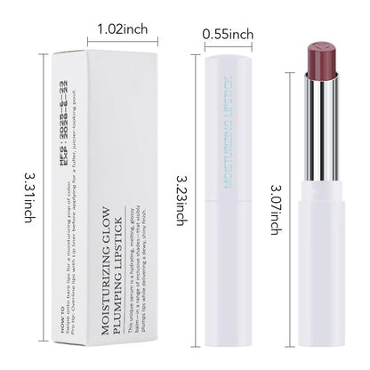 1Pcs Tinted Lip Balm Moisturizing Lipstick – Waterproof Hydrating Matte Lip Balm for Women, Creamy Natural Color Stain for Dry Lips, Soft Matte Finish with Subtle Scent (#04 Mauve)
