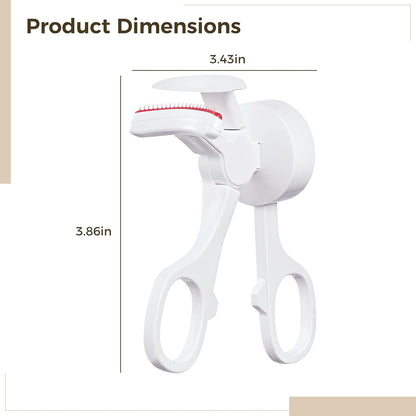 Heated Lash Curler, C-Shaped Intelligent Eyelash Curler, 3-Level Temperature Control, USB Rechargeable Electric Eyelash Styler, Portable Design, Personalized Curling Experience