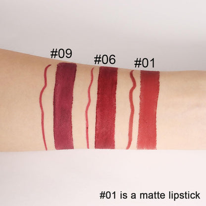 Kaely 2-in-1 Red Lip Liner & Lipstick Set Kit for Women, Matte Lips Kit with Lip Liner Lip Stains Long Lasting Waterproof 24 Hour Lipstick and Lip Liners Combo Lipliners Pencil Set 01