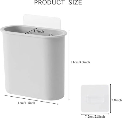 2 Packs Toothbrush Holders Wall Mounted, Self Adhesive Tooth Brush Holder for Bathroom Electric Toothbrush Toothpaste Razor Bathroom Accessories(Grey