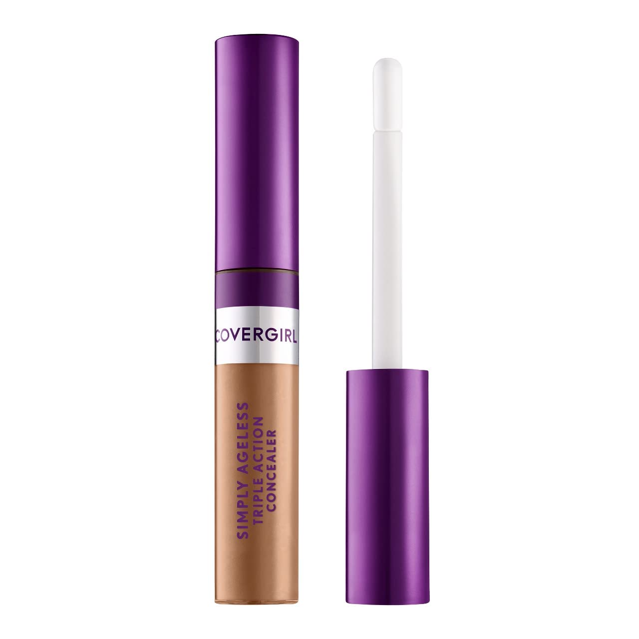 COVERGIRL Simply Ageless Triple Action Concealer, Soft Sable, Shelf Pack of 2