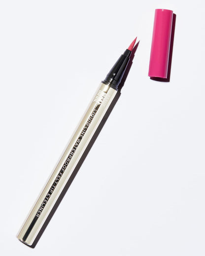 MAKE Beauty Liquid Line Waterproof Liquid Eyeliner Pen. Smudge-Proof Felt Tip for Precise Application of Lines, Wings, and Graphics. Long Lasting Eye Liner - Shade, Pink Star