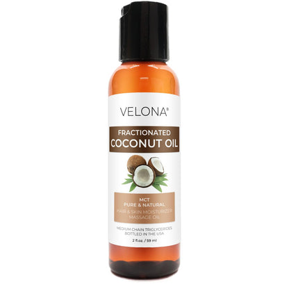 velona MCT Coconut Oil 2 Fl Oz | 100% Pure and Natural Carrier Oil | Fractionated | Skin, Face, Body, Hair Care | Use Today - Enjoy Results