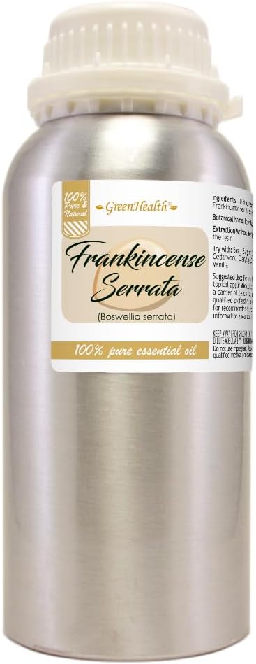 16 fl oz - Frankincense Essential Oil (100% Pure & Uncut), Aluminum Bottle - GreenHealth
