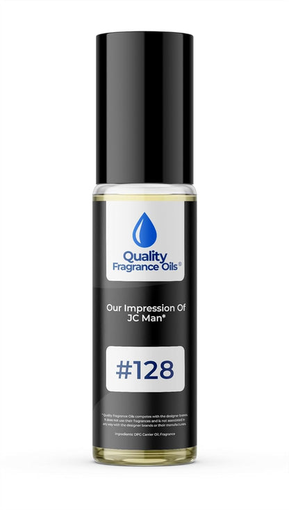 Quality Fragrance Oils' J. Choo Man Impression #128 | Long-Lasting Perfume Oil, Alcohol-Free, Strong Scent, 10ml Roll-On | Affordable Alternative to Designer Fragrances