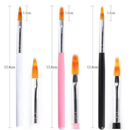 6pcs ombre nail brush nail