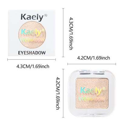 Glitter Singe Eye Shadow Palette Makeup, Pearl White Glitter Monochrome Eyeshadow For Old Women, Mini Pressed Pigmented Waterproof Sombras Para Ojos, Vegan, Talc, Paraben & Cruelty Free, 12