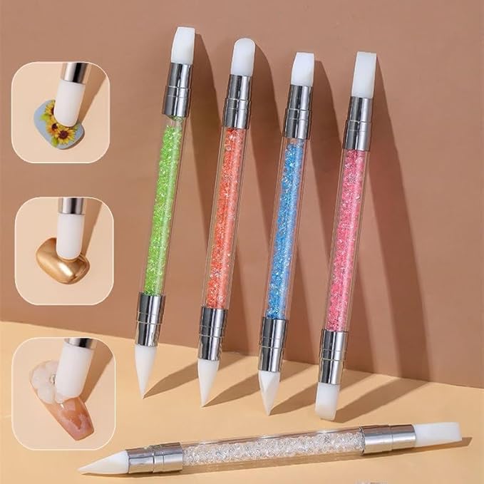 5Pcs Nail Art Sculpture Pen