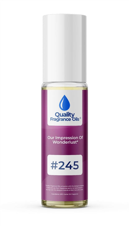 Quality Fragrance Oils' Wonderlust for Women Impression #254 | Long-Lasting Perfume Oil, Alcohol-Free, Strong Scent, 10ml Roll-On | Affordable Alternative to Designer Fragrances