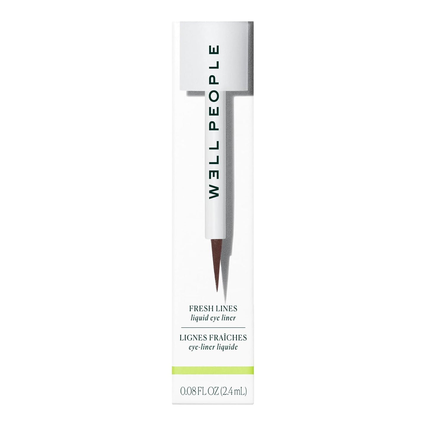 Well People Fresh Lines Liquid Eyeliner, Longwear Liquid Eyeliner For Precise Lines, Hydrating & Smudge-resistant Formula, Vegan & Cruelty-free, Brown