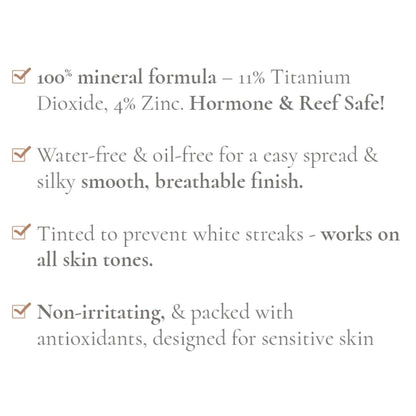 Glowbiotics Tinted Reef-Safe Sunscreen SPF 30: Non-Greasy Daily UVA/UVB Protection | Breathable Mineral Primer with Vitamins, 2 Fl Oz