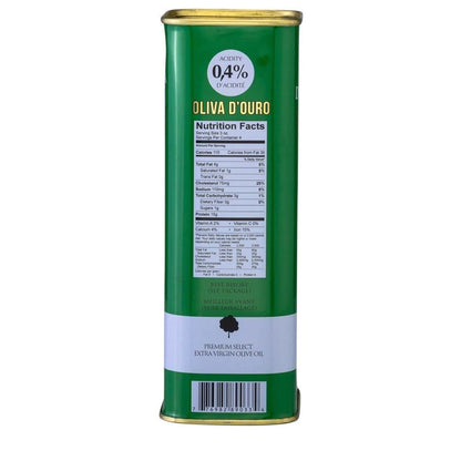 A Taste of Portugal Premium Grade Olive Oil with Low Acidity - 0.4% | Extra Virgin Olive Oil in a Can | Light and Fruity Portuguese Olive Oil | 32 OZ Tin - Full Bodied EVOO