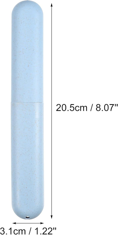 VOCOSTE 1pcs, Traveling Toothbrush Holders Case, PP Toothbrush Case for Travel Business, Blue, 8.07''x1.22''x0.83''