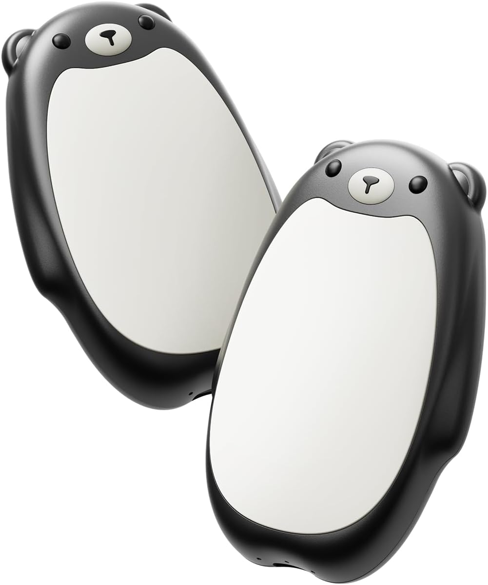 SWEETFULL Hand Warmers Rechargeable – Cute Bear, 2 Pack Magnetic Hot Hands, Reusable Electric Pocket Heater, Great Gift for Daughter, Kids, Wife, or Bestie, Portable for Outdoor & Camping