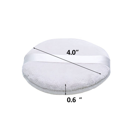 Topwon 4 Inch Powder Puff, Washable Large Body Powder Puff, Soft & Furry - 10Pcs